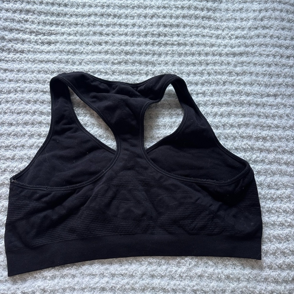 Black Racerback Sports Bra Intimates - Picture 2 of 5